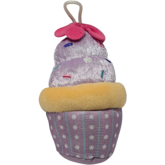 Disney Micro Food Plush 4" Daisy Duck Purple Sprinkled Cupcake Small Stuff Toy - Picture 1 of 5